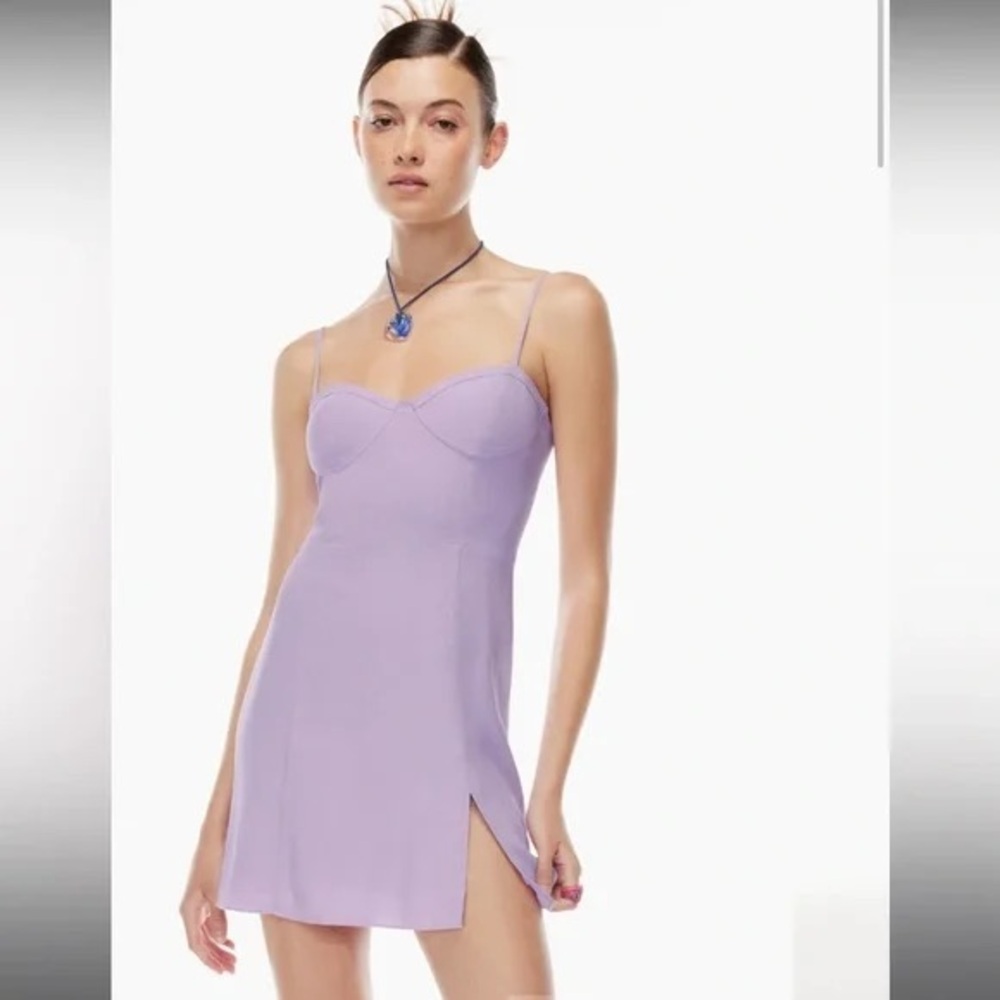 Sunday Best Aritzia mini viola dress